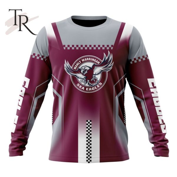 NRL Manly Warringah Sea Eagles Special Motocross Design Hoodie