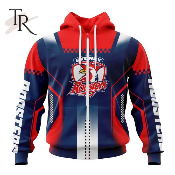 NRL Sydney Roosters Special Motocross Design Hoodie