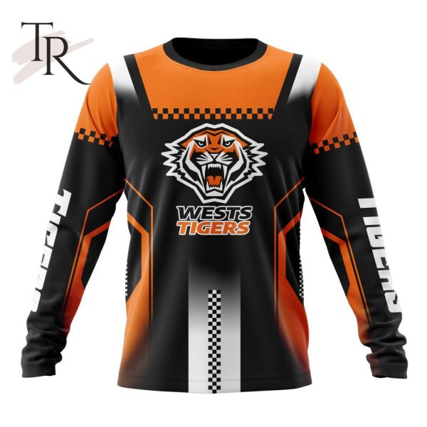 NRL Wests Tigers Special Motocross Design Hoodie