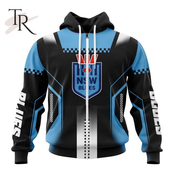 NSW Blues State Of Origin Special Motocross Design Hoodie