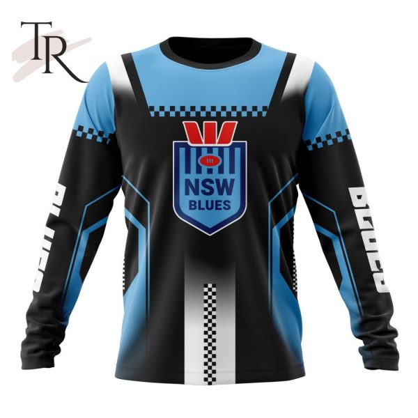 NSW Blues State Of Origin Special Motocross Design Hoodie
