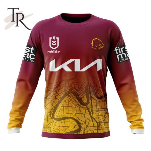 NRL Brisbane Broncos Special City Design Kits Hoodie