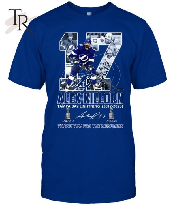 Alex Killorn Tampa Bay Lightning 2012 – 2023 Thank You For The Memories T-Shirt