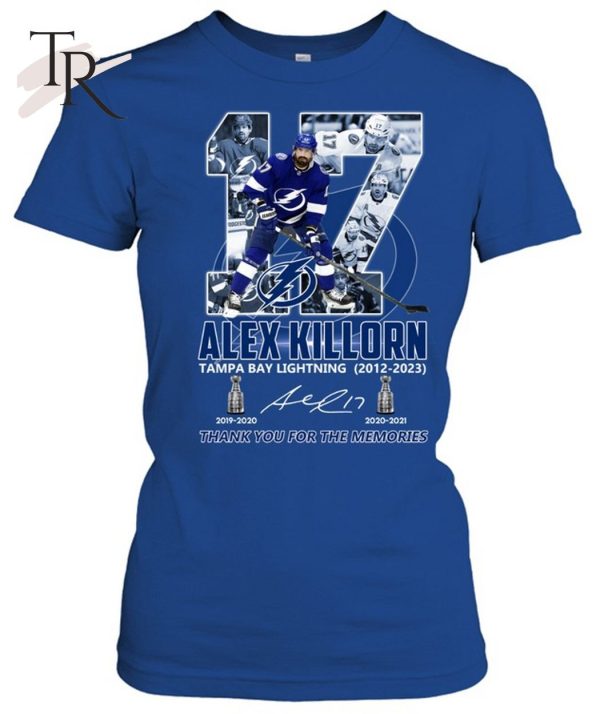 Alex Killorn Tampa Bay Lightning 2012 – 2023 Thank You For The Memories T-Shirt