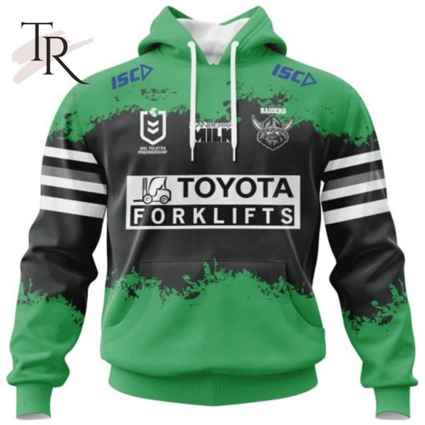 NRL Canberra Raiders Special Faded Design Hoodie