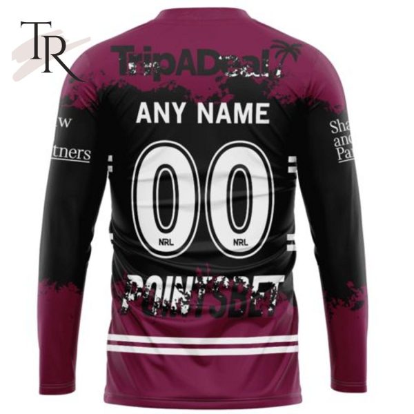 NRL Manly Warringah Sea Eagles Special Faded Design Hoodie