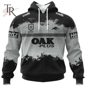 NRL Penrith Panthers Special Faded Design Hoodie
