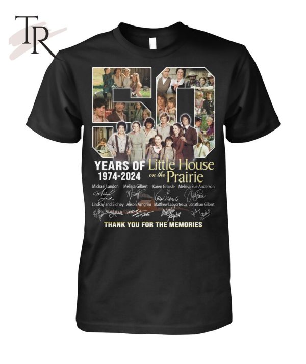 50 Years Of 1974 – 2024 Little House On The Prairie Thank You For The Memories T-Shirt