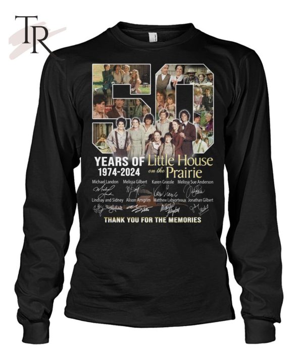 50 Years Of 1974 – 2024 Little House On The Prairie Thank You For The Memories T-Shirt