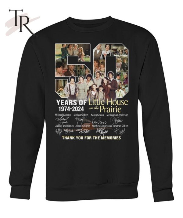 50 Years Of 1974 – 2024 Little House On The Prairie Thank You For The Memories T-Shirt