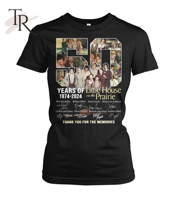 50 Years Of 1974 – 2024 Little House On The Prairie Thank You For The Memories T-Shirt