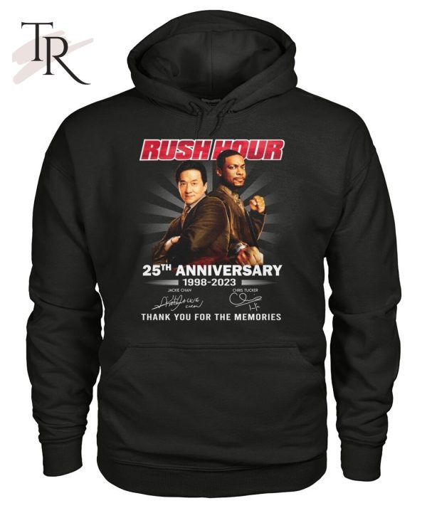 Rush Hour 25th Anniversary 1998 – 2023 Thank You For The Memories T-Shirt