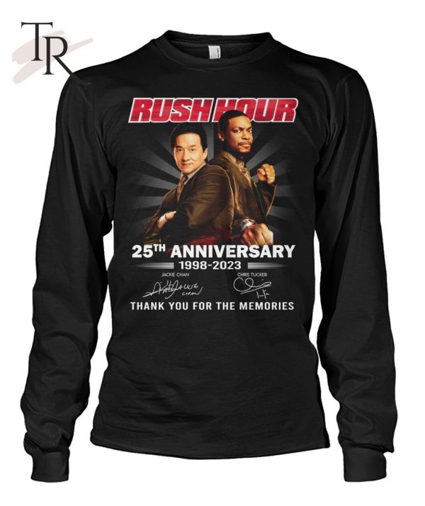 Rush Hour 25th Anniversary 1998 – 2023 Thank You For The Memories T-Shirt