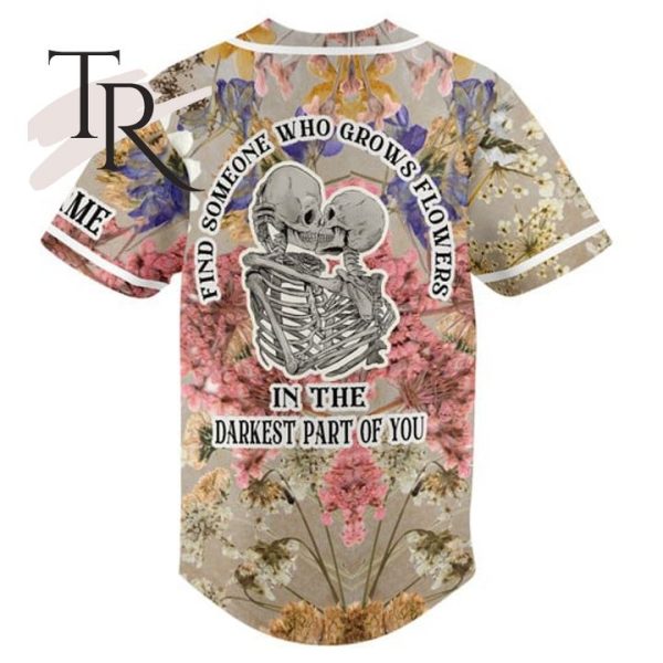PREMIUM Zach Bryan Find Someone Who Grows Flowers In The Darkest Part Of You Custom Baseball Jersey