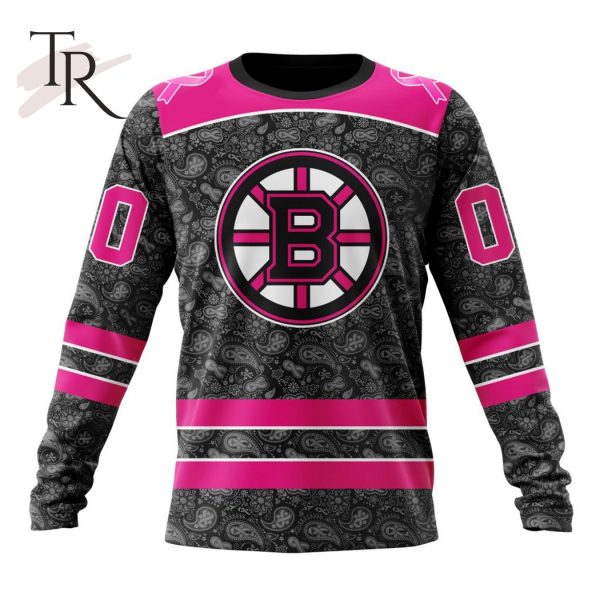 NHL Boston Bruins Special Pink In The Rink Fight Breast Cancer Hoodie