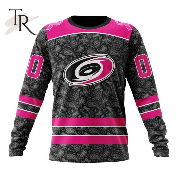 NHL Carolina Hurricanes Special Pink In The Rink Fight Breast Cancer Hoodie