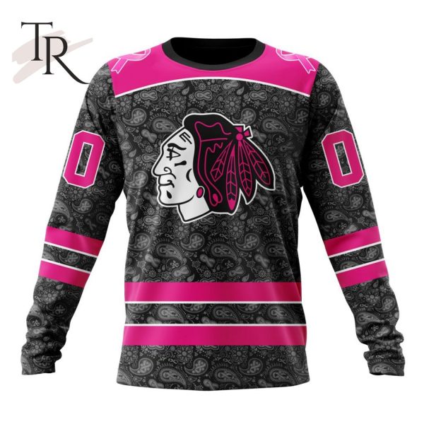 NHL Chicago Blackhawks Special Pink In The Rink Fight Breast Cancer Hoodie