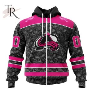 NHL Colorado Avalanche Special Pink In The Rink Fight Breast Cancer Hoodie