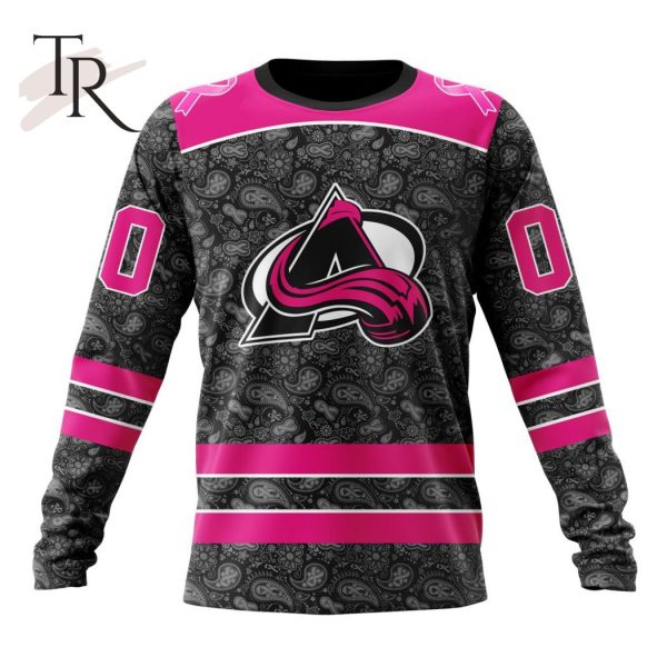 NHL Colorado Avalanche Special Pink In The Rink Fight Breast Cancer Hoodie