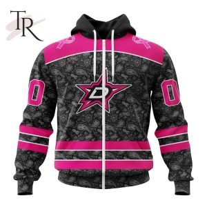 NHL Dallas Stars Special Pink In The Rink Fight Breast Cancer Hoodie