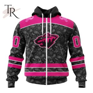 NHL Minnesota Wild Special Pink In The Rink Fight Breast Cancer Hoodie