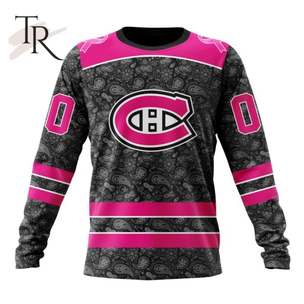 NHL Montreal Canadiens Special Pink In The Rink Fight Breast Cancer Hoodie