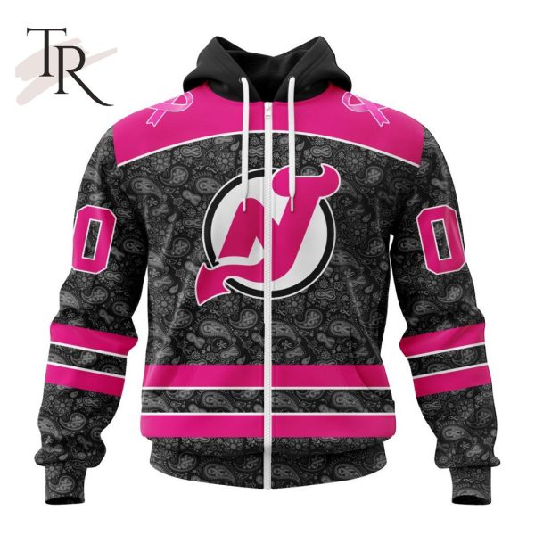 NHL New Jersey Devils Special Pink In The Rink Fight Breast Cancer Hoodie