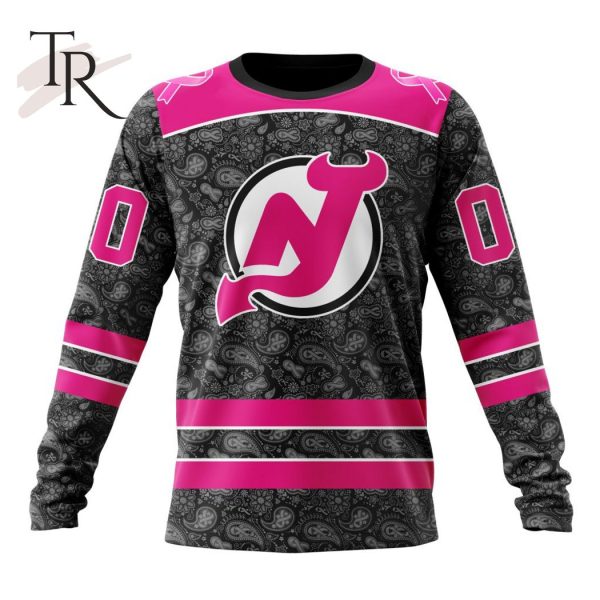 NHL New Jersey Devils Special Pink In The Rink Fight Breast Cancer Hoodie