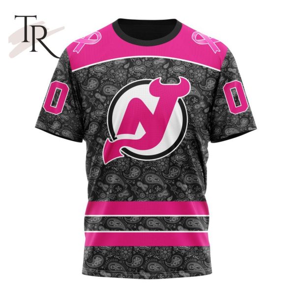 NHL New Jersey Devils Special Pink In The Rink Fight Breast Cancer Hoodie