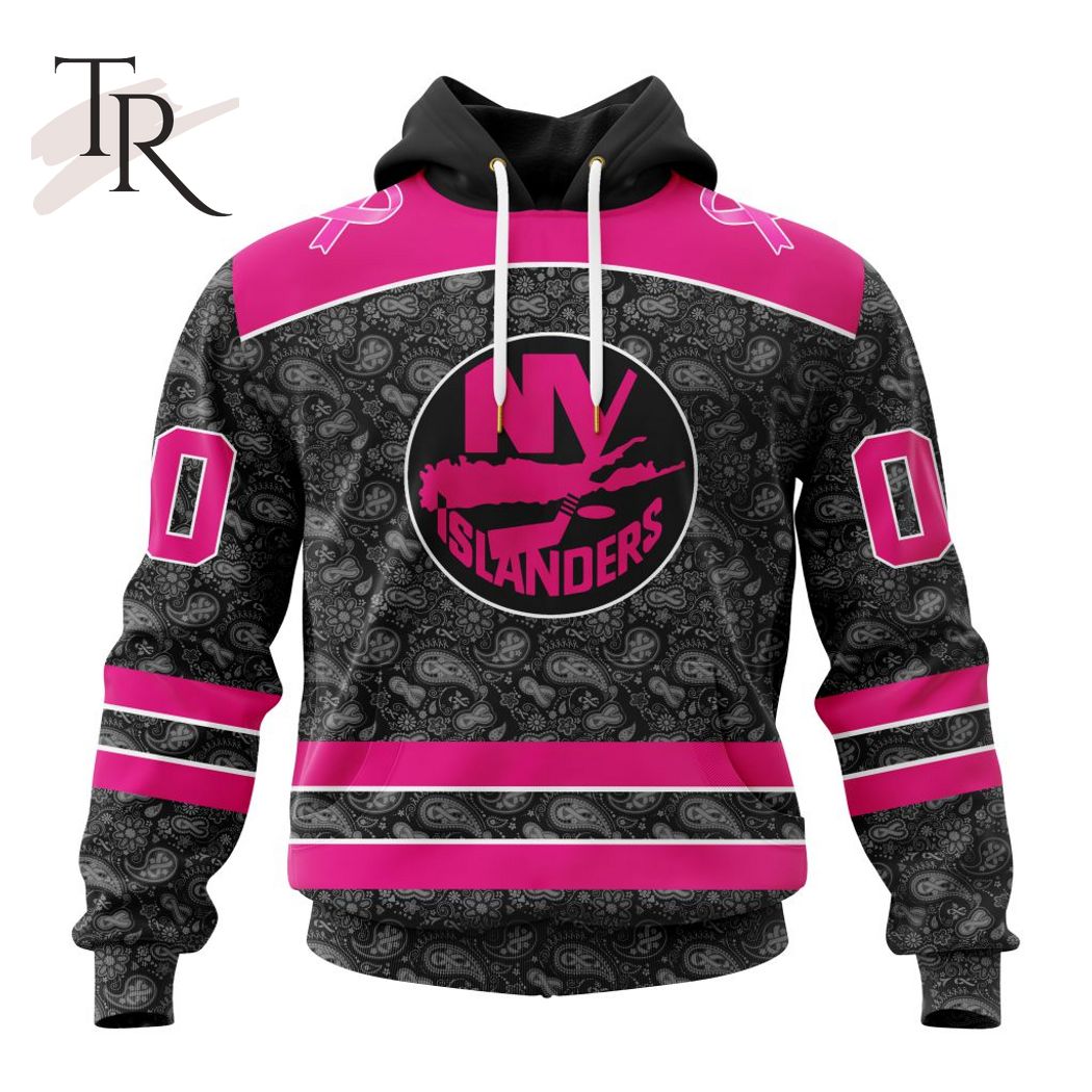 Personalized NHL New York Islanders Special Pink Fight Breast Cancer Design  Hoodie - Torunstyle
