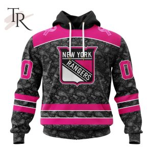 NHL New York Rangers Special Pink In The Rink Fight Breast Cancer Hoodie