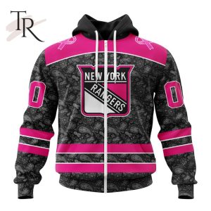 NHL New York Rangers Special Pink In The Rink Fight Breast Cancer Hoodie