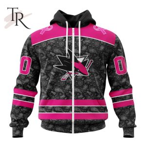 NHL San Jose Sharks Special Pink In The Rink Fight Breast Cancer Hoodie