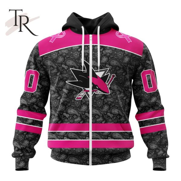 NHL San Jose Sharks Special Pink In The Rink Fight Breast Cancer Hoodie