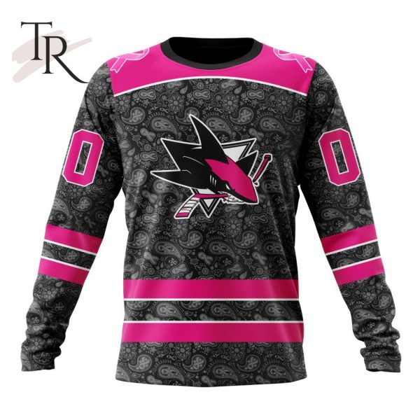 NHL San Jose Sharks Special Pink In The Rink Fight Breast Cancer Hoodie