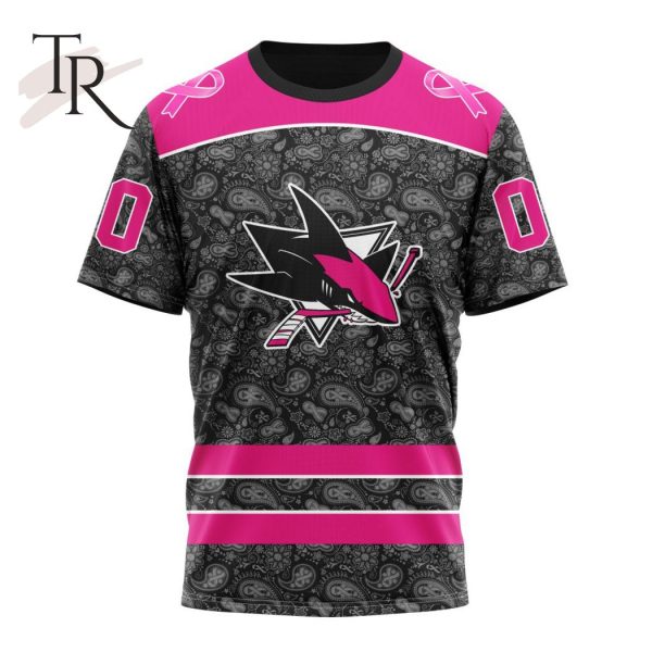 NHL San Jose Sharks Special Pink In The Rink Fight Breast Cancer Hoodie