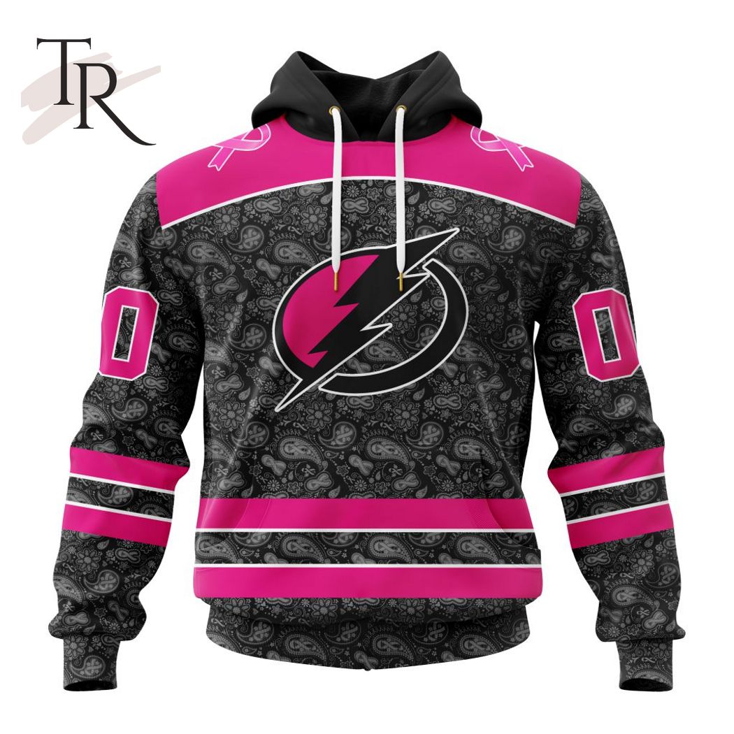 NHL Tampa Bay Lightning Special Pink V-neck Long Sleeve - Torunstyle