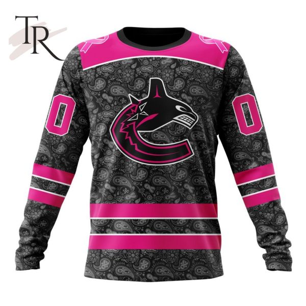 NHL Vancouver Canucks Special Pink In The Rink Fight Breast Cancer Hoodie