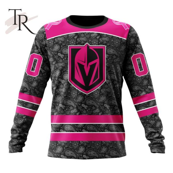 NHL Vegas Golden Knights Special Pink In The Rink Fight Breast Cancer Hoodie