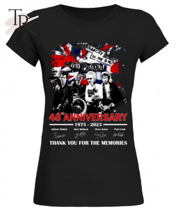 48th Anniversary 1975 – 2023 Sex Pistols Thank You For The Memories T-Shirt