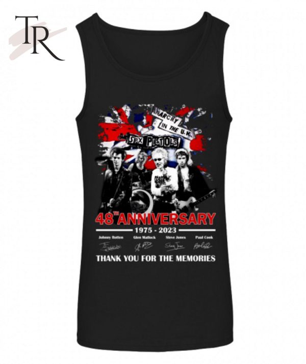 48th Anniversary 1975 – 2023 Sex Pistols Thank You For The Memories T-Shirt