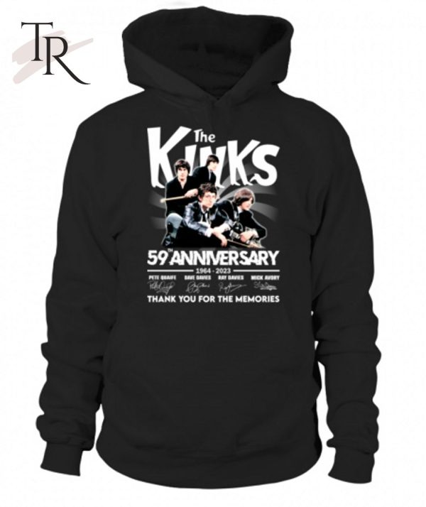 The Kinks 59th Anniversary 1964 – 2023 Thank You For The Memories T-Shirt