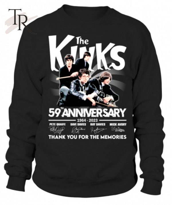 The Kinks 59th Anniversary 1964 – 2023 Thank You For The Memories T-Shirt