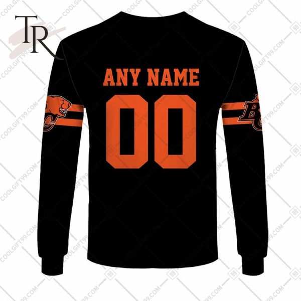 Personalized CFL BC Lions Home Jersey Style Hoodie