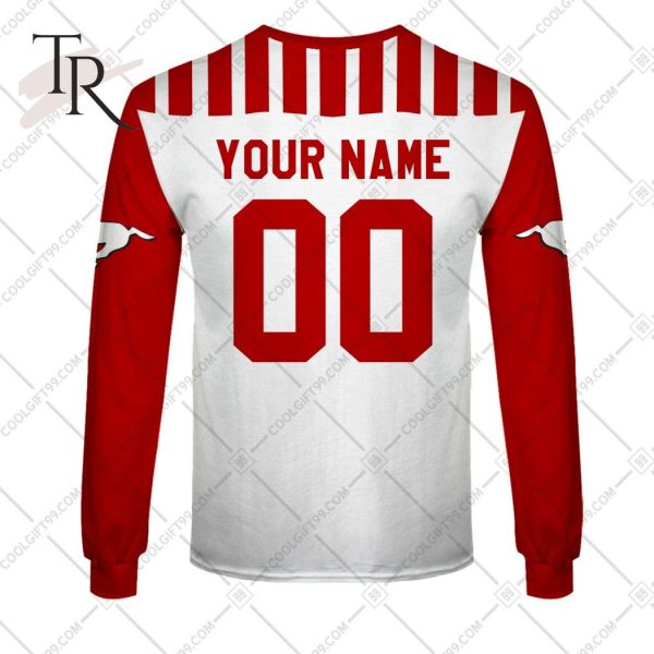 Personalized CFL Calgary Stampeders Away Jersey Style Hoodie