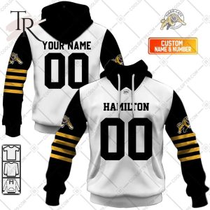 Personalized CFL Hamilton Tiger Cats Away Jersey Style Hoodie