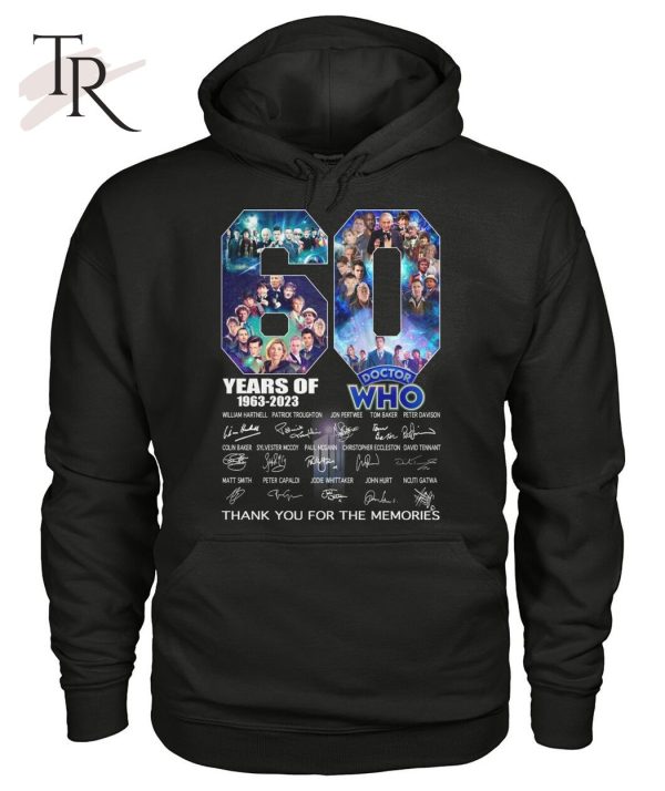 60 Years Of 1963 – 2023 Doctor WHO Signature Thank You For The Memories T-Shirt