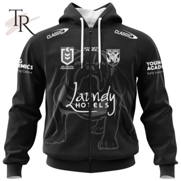 NRL Canterbury-Bankstown Bulldogs Special Monochrome Design Hoodie