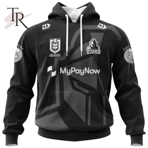 NRL Gold Coast Titans Special Monochrome Design Hoodie