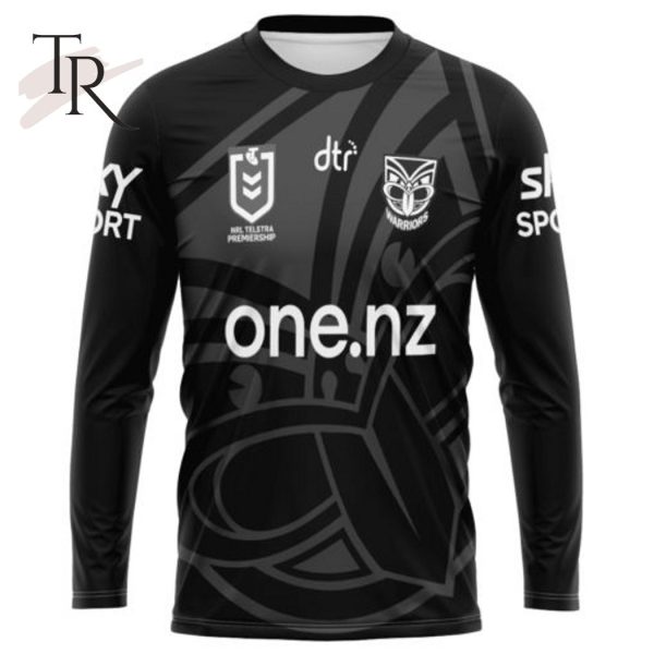 NRL New Zealand Warriors Special Monochrome Design Hoodie